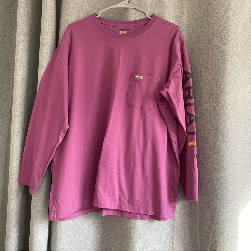 Ariat Rebar Purple Long Sleeve T-Shirt 2X